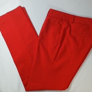 Express Red straight slacks